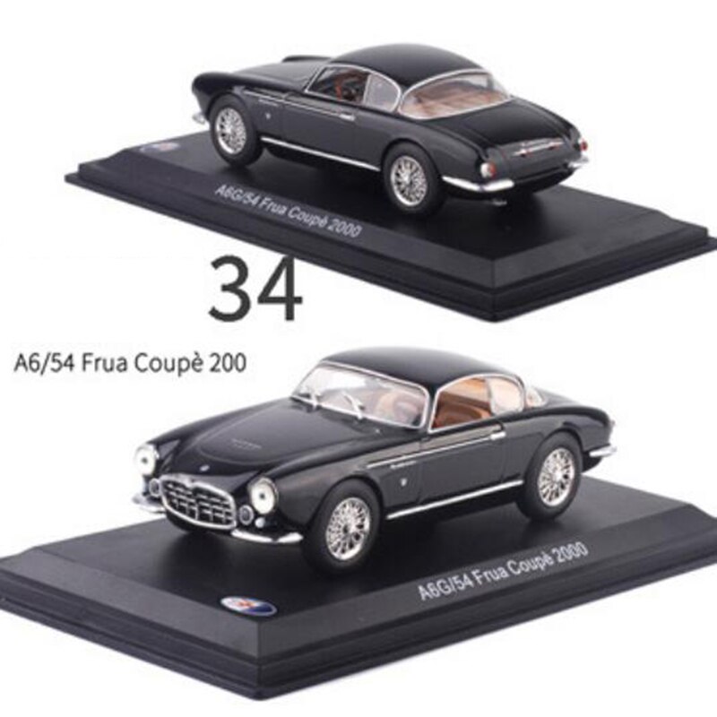 1:43 Scale Metal Alloy Classic Maseratis Racing Rally Car Model Diecast Vehicles Toys Collection Display with Transparent cover