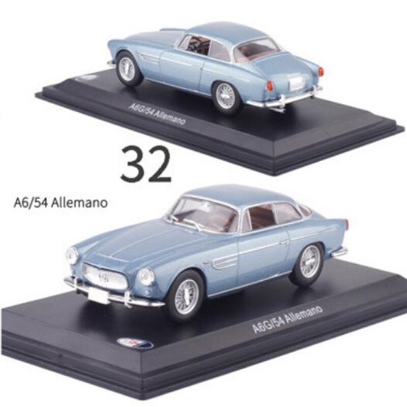 1:43 Scale Metal Alloy Classic Maseratis Racing Rally Car Model Diecast Vehicles Toys Collection Display with Transparent cover