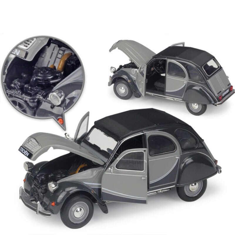 1:24 Scale Metal Alloy Classic Car Diecast Model for CITROEN 2CV 6 Charleston Toy Collection Toy for Kids 1:24 Scale Metal Alloy Classic Car Diecast Model for CITROEN 2CV 6 Charleston Toy Collection Toy for Kids