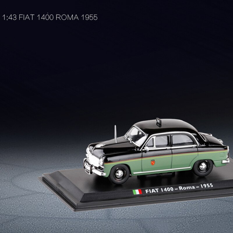 1:43 Fiat 1400 Roma 1955 TAXI Diecast Italian Car Model Collection Decoration cab classic with original box kids toys Gifts