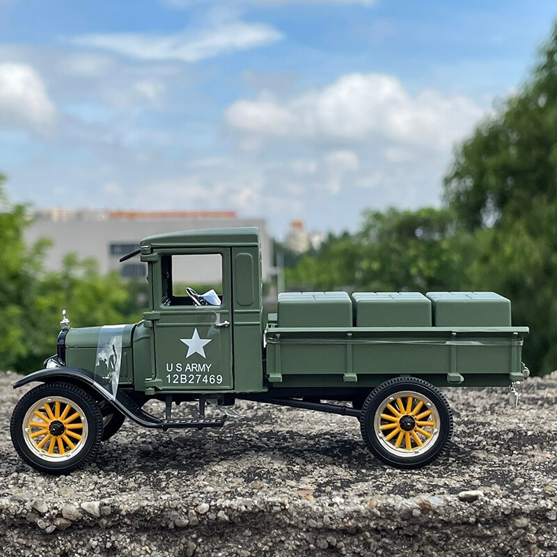 15CM 1:32 Scale Metal Alloy High Simulation Classic For Ford US 1923 Pick Up Army Truck Model Diecast Vehicles Toys collection 15CM 1:32 Scale Metal Alloy High Simulation Classic For Ford US 1923 Pick Up Army Truck Model Diecast Vehicles Toys collection
