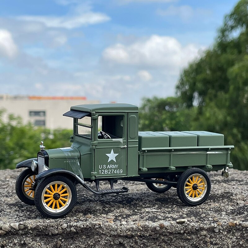 15CM 1:32 Scale Metal Alloy High Simulation Classic For Ford US 1923 Pick Up Army Truck Model Diecast Vehicles Toys collection 15CM 1:32 Scale Metal Alloy High Simulation Classic For Ford US 1923 Pick Up Army Truck Model Diecast Vehicles Toys collection