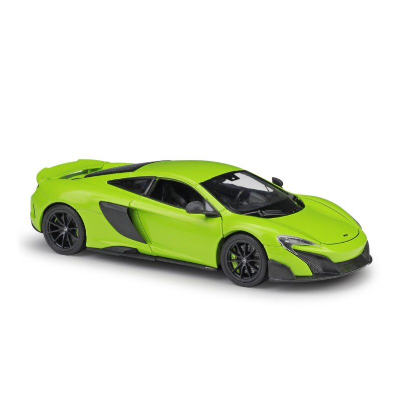 19.5cm DieCast Model 1:24 Scale Classic Sport Car Model Mclaren 675lt With Steering Wheel Control Front Wheel Steering Toys
