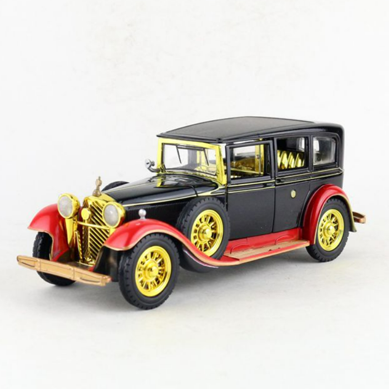 17CM 1:28 Scale Metal Alloy Diecast Classic Vintage Pull Back Sounds and lights car model Vehicles Model Toy For Kids 17CM 1:28 Scale Metal Alloy Diecast Classic Vintage Pull Back Sounds and lights car model Vehicles Model Toy For Kids