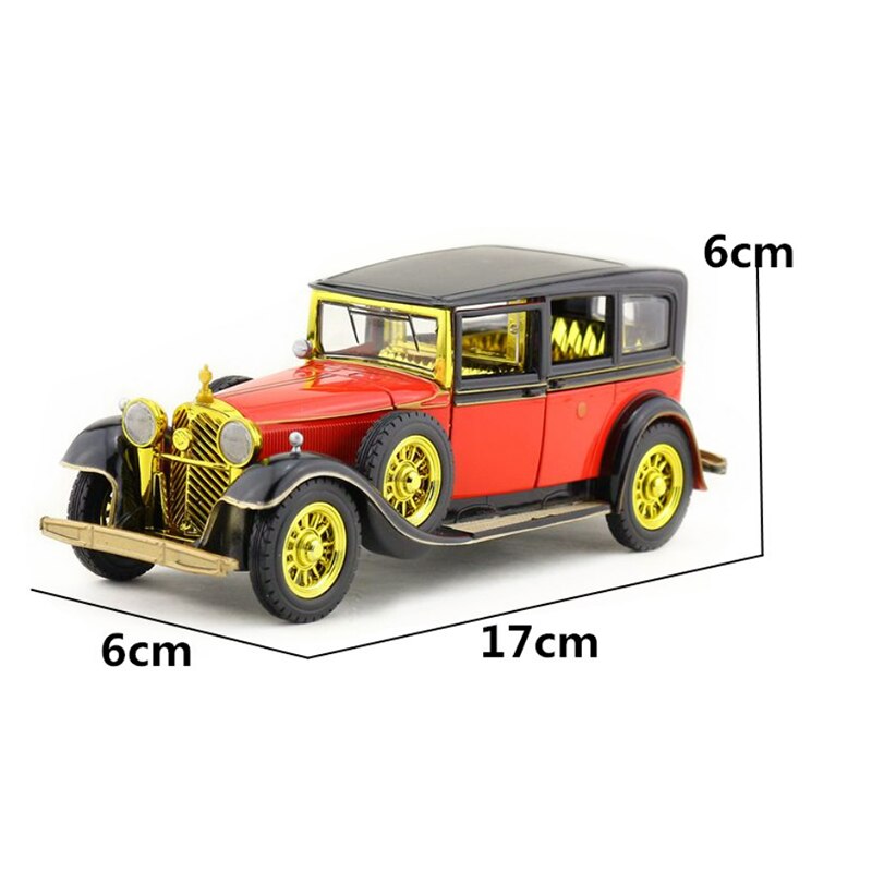 17CM 1:28 Scale Metal Alloy Diecast Classic Vintage Pull Back Sounds and lights car model Vehicles Model Toy For Kids 17CM 1:28 Scale Metal Alloy Diecast Classic Vintage Pull Back Sounds and lights car model Vehicles Model Toy For Kids