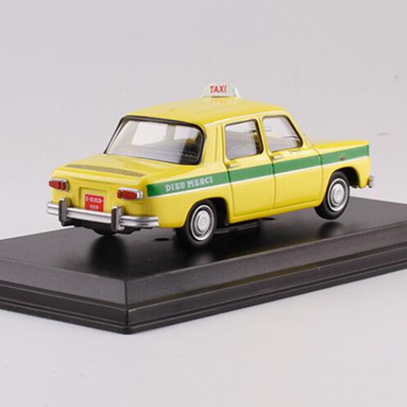 12.6CM 1:43 Scale Metal Alloy Classic Renault 8 Bamako 1970 cab Taxi Car Model Diecast Vehicles Toys For Collection