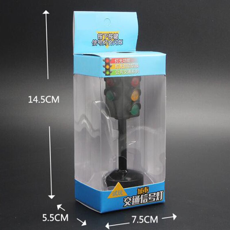 12.5CM Traffice lights model for Auto Car Vehicle Model Toys Scene Model design For Children Kids Training Gifts Collection