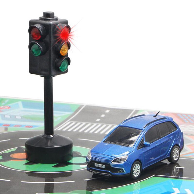 12.5CM Traffice lights model for Auto Car Vehicle Model Toys Scene Model design For Children Kids Training Gifts Collection
