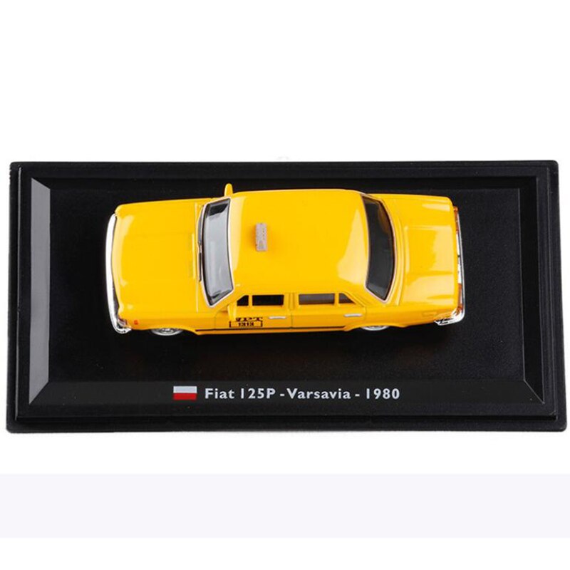 Yellow color 1:43 Scale Metal Alloy Classic FIAT 125P Varsavia 1980 cab Taxi Car Model Diecast Vehicles Toys F Collection Yellow color 1:43 Scale Metal Alloy Classic FIAT 125P Varsavia 1980 cab Taxi Car Model Diecast Vehicles Toys F Collection