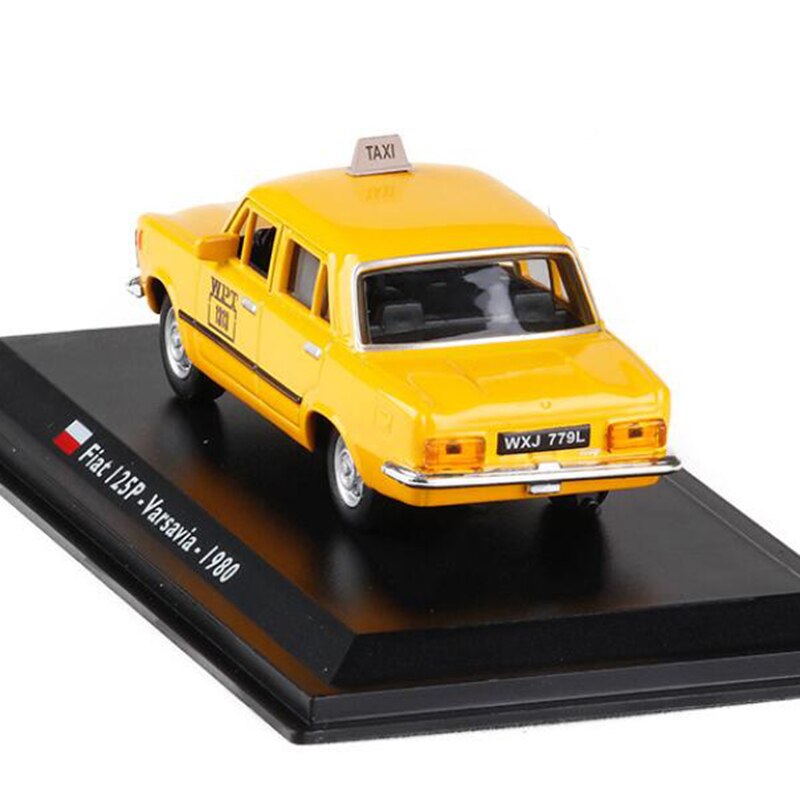 Yellow color 1:43 Scale Metal Alloy Classic FIAT 125P Varsavia 1980 cab Taxi Car Model Diecast Vehicles Toys F Collection Yellow color 1:43 Scale Metal Alloy Classic FIAT 125P Varsavia 1980 cab Taxi Car Model Diecast Vehicles Toys F Collection