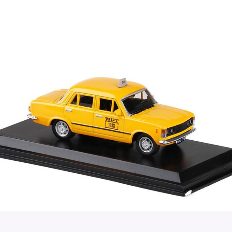 Yellow color 1:43 Scale Metal Alloy Classic FIAT 125P Varsavia 1980 cab Taxi Car Model Diecast Vehicles Toys F Collection Yellow color 1:43 Scale Metal Alloy Classic FIAT 125P Varsavia 1980 cab Taxi Car Model Diecast Vehicles Toys F Collection