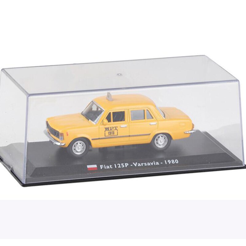 Yellow color 1:43 Scale Metal Alloy Classic FIAT 125P Varsavia 1980 cab Taxi Car Model Diecast Vehicles Toys F Collection Yellow color 1:43 Scale Metal Alloy Classic FIAT 125P Varsavia 1980 cab Taxi Car Model Diecast Vehicles Toys F Collection
