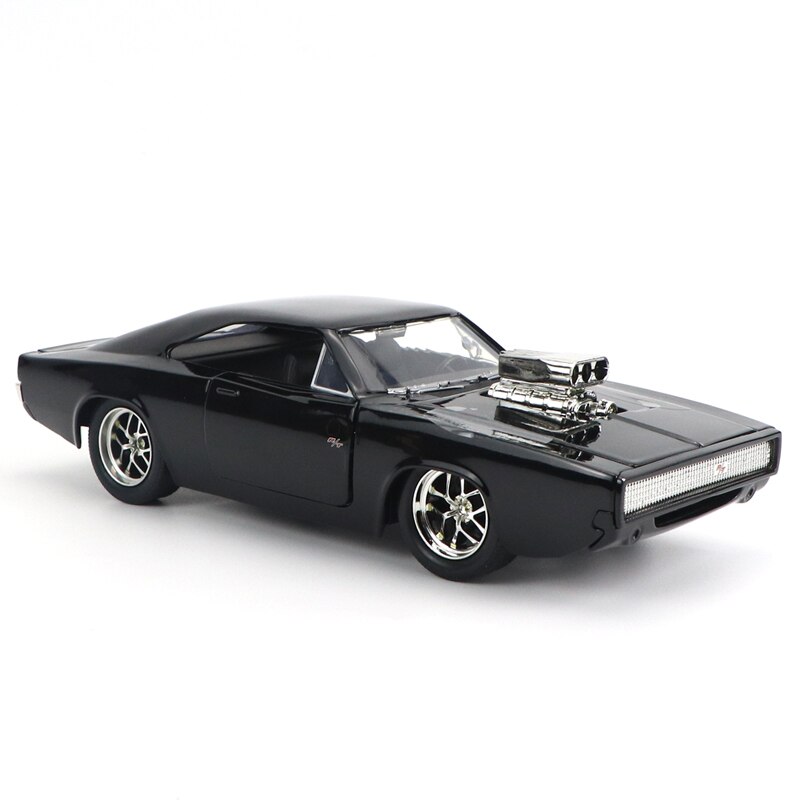 JADA 1:24 Scale Black Metal Alloy Charger R/T Fast 8 Car Model Diecast Vehicles Toys For Children