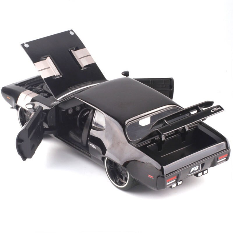 1:24 Scale Metal Alloy Classic High Simulation Car Diecast Model Fast F8 Plymouth GTX Toy Collection Furious8 F Gift