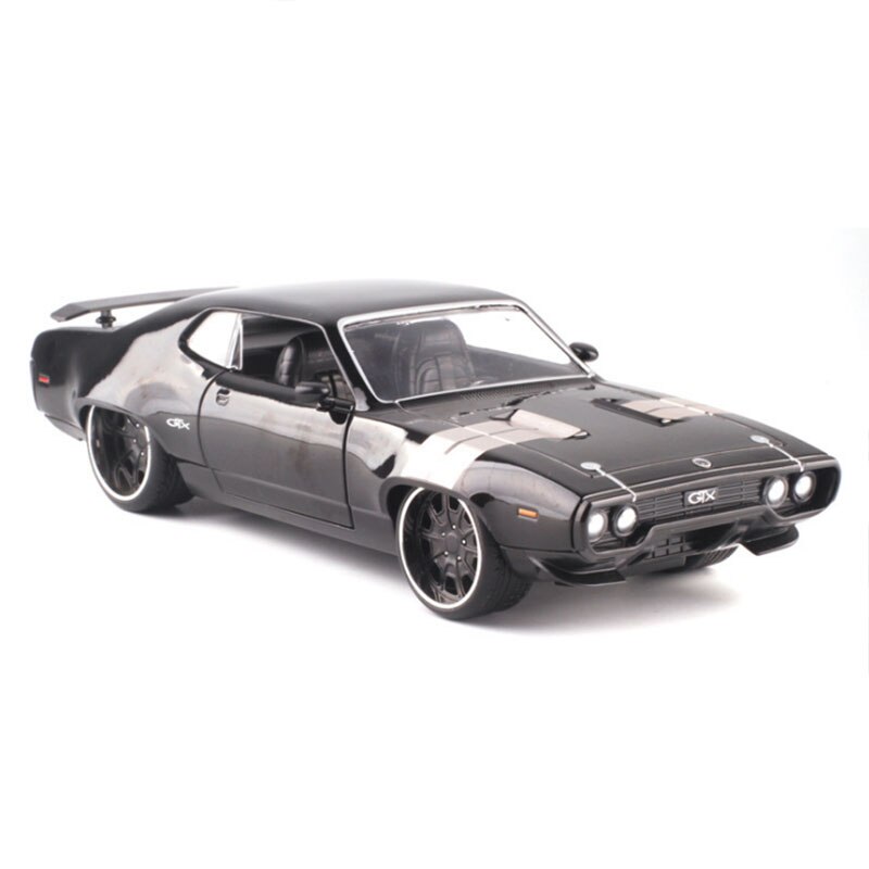 1:24 Scale Metal Alloy Classic High Simulation Car Diecast Model Fast F8 Plymouth GTX Toy Collection Furious8 F Gift
