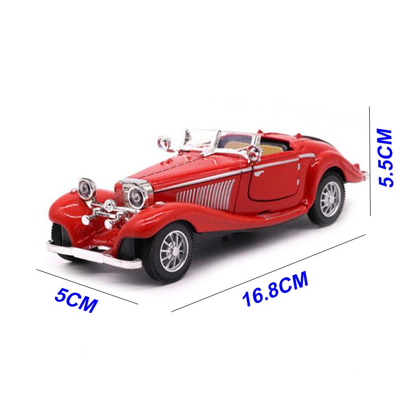 Red color 1:28 Scale 16.8CM Metal Alloy Diecasts 500K Classic Pull Back 1936 car model Vehicles Toys For Kids Collection display Red color 1:28 Scale 16.8CM Metal Alloy Diecasts 500K Classic Pull Back 1936 car model Vehicles Toys For Kids Collection display