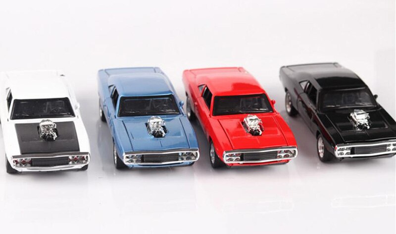 17CM 1:32 Scale 4 Color Metal Alloy 1970 ge Charger Fast car Pull back Model Diecast Vehicles Toys For Children