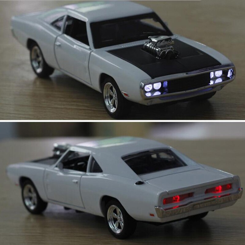 17CM 1:32 Scale 4 Color Metal Alloy 1970 ge Charger Fast car Pull back Model Diecast Vehicles Toys For Children