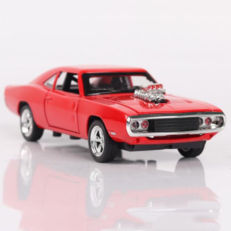 17CM 1:32 Scale 4 Color Metal Alloy 1970 ge Charger Fast car Pull back Model Diecast Vehicles Toys For Children
