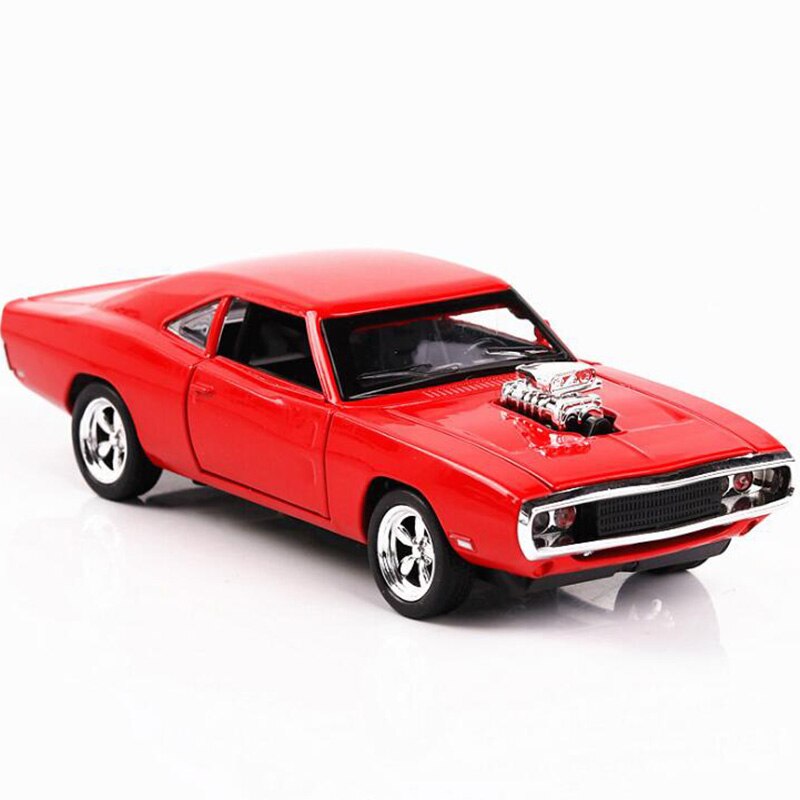 17CM 1:32 Scale 4 Color Metal Alloy 1970 ge Charger Fast car Pull back Model Diecast Vehicles Toys For Children