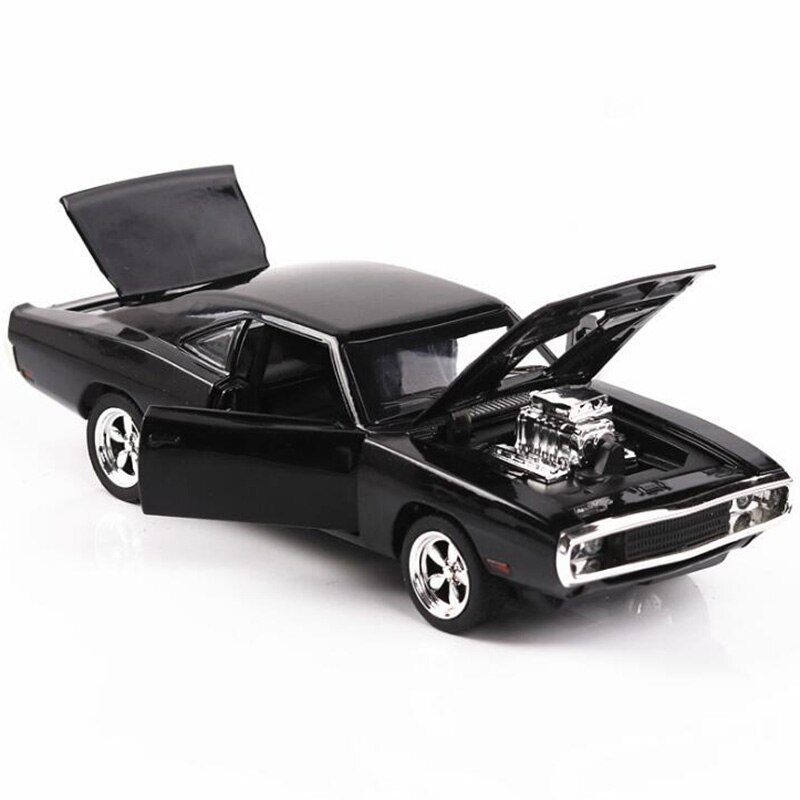 17CM 1:32 Scale 4 Color Metal Alloy 1970 ge Charger Fast car Pull back Model Diecast Vehicles Toys For Children