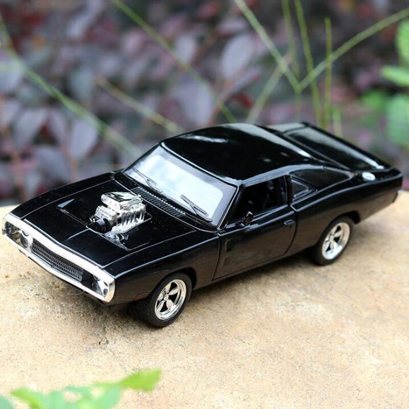 17CM 1:32 Scale 4 Color Metal Alloy 1970 ge Charger Fast car Pull back Model Diecast Vehicles Toys For Children