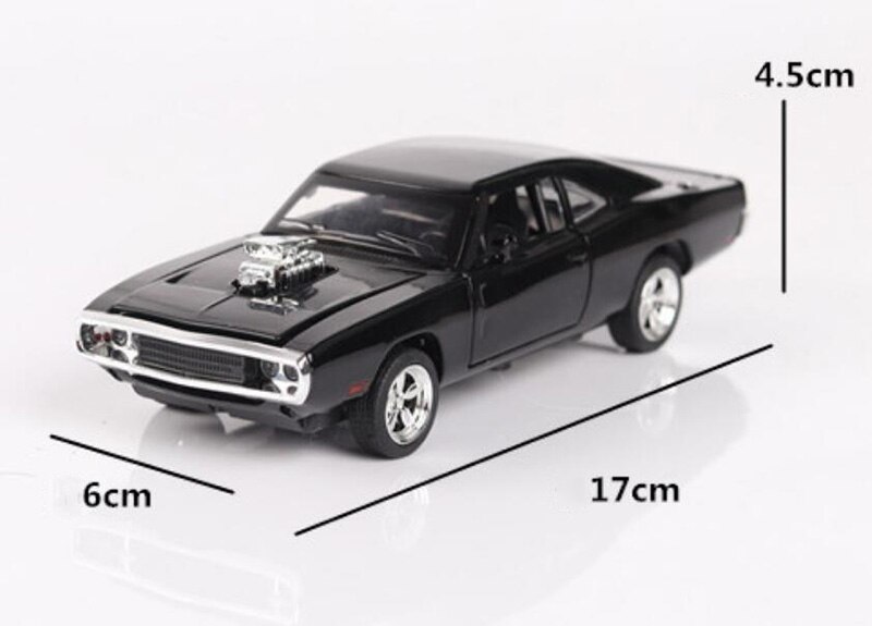 17CM 1:32 Scale 4 Color Metal Alloy 1970 ge Charger Fast car Pull back Model Diecast Vehicles Toys For Children