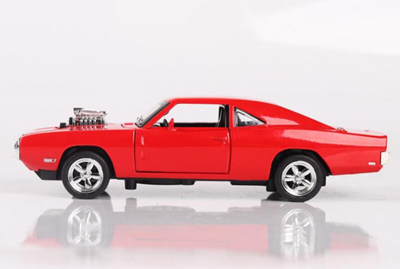 17CM 1:32 Scale 4 Color Metal Alloy 1970 ge Charger Fast car Pull back Model Diecast Vehicles Toys For Children