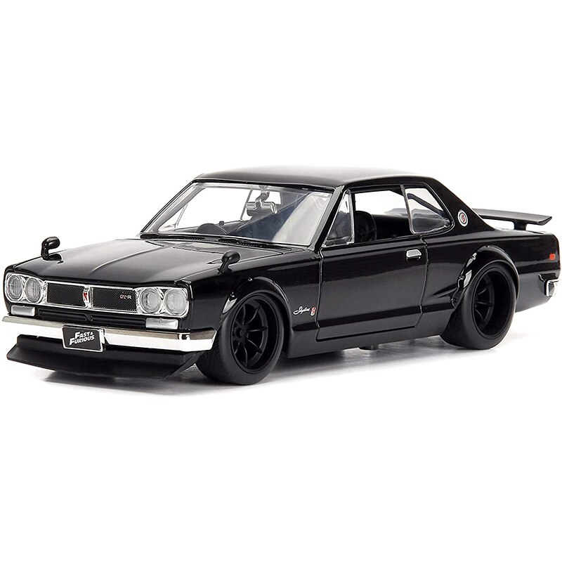 20CM 1:24 Scale Metal Alloy Skyline 2000 GT-R Brain's Fast Racing Car Model Diecast Vehicles Toy F Children Collection