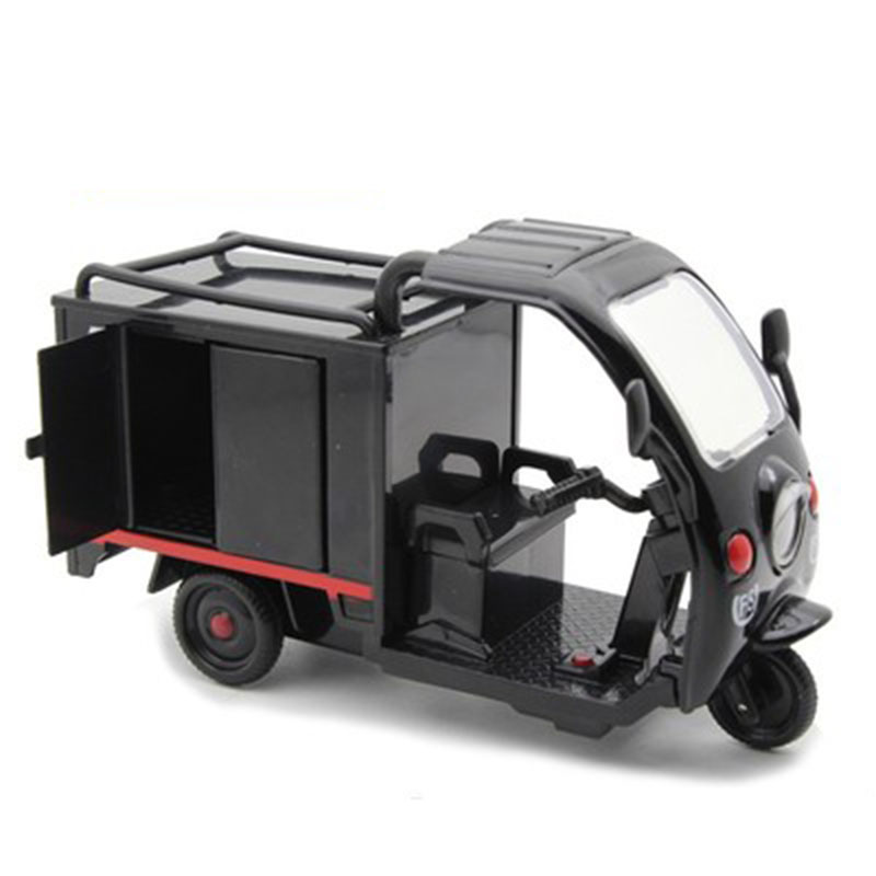 Express Tricycle Alloy Battery Diecast Model Car Sound and Light Simulation Children's Toys Collection Art Ornaments for Fans Express Tricycle Alloy Battery Diecast Model Car Sound and Light Simulation Children's Toys Collection Art Ornaments for Fans
