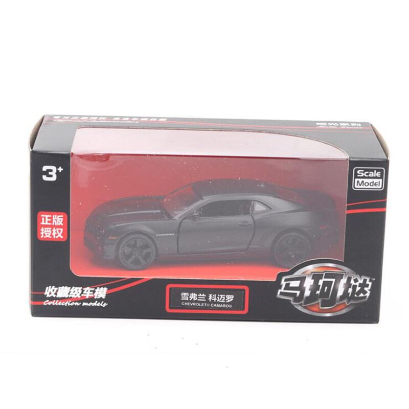 12.8CM Scale 1/36 Red Color Metal Alloy Camaro Racing Car Pull Back Diecast Vehicles Model Toys For Children collection display