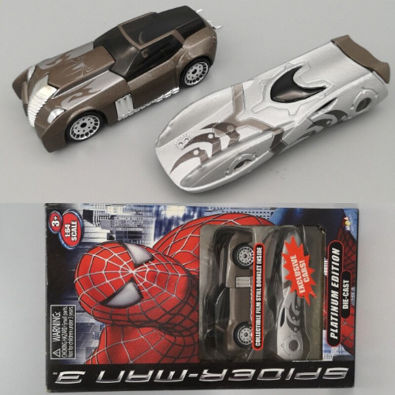 2pcs/set 1/64 scale classic spyder racing car model with pictorial vehicles diecast miniature model collection collective gifts