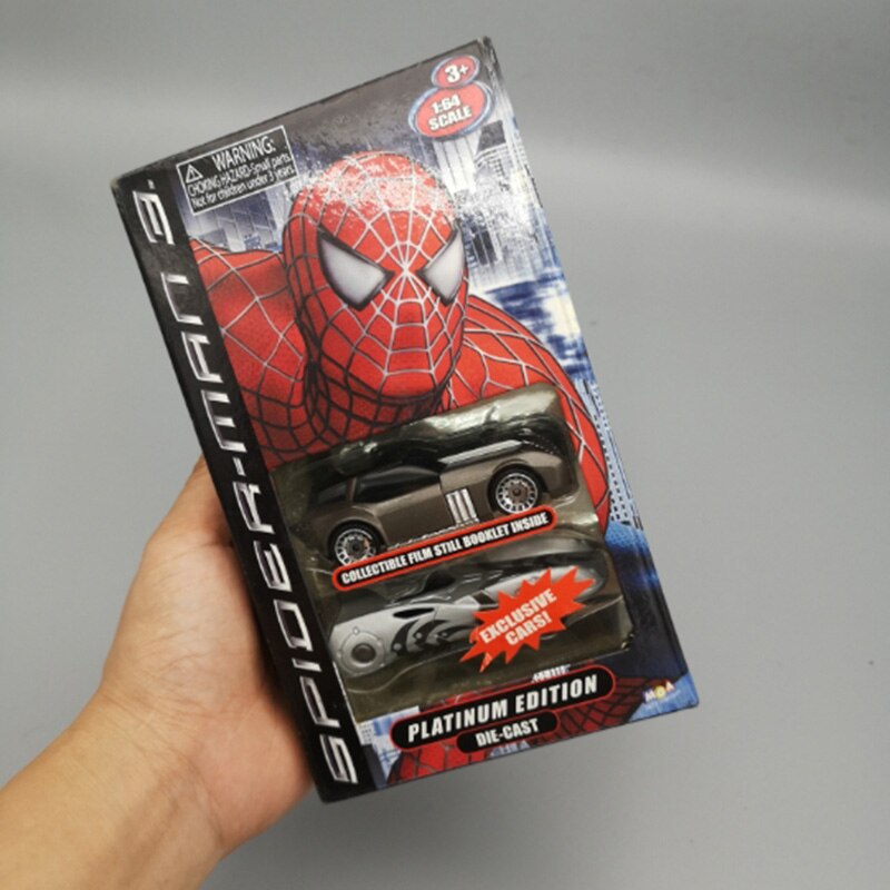 2pcs/set 1/64 scale classic spyder racing car model with pictorial vehicles diecast miniature model collection collective gifts