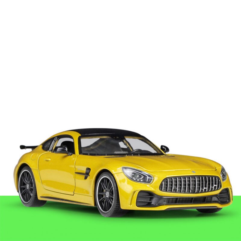19.5cm DieCast 1:24 Scale Alloy Racing Car Diecast Classic Model Car AMG GT R Sports Car Metal Toy Car For kids toy Gift
