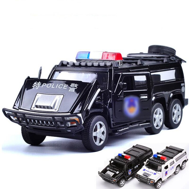 17CM 1:32 Scale Metal Alloy Classic Police Hummer SUV Off Road Auto Car Model Pull back Model Diecast Vehicles Toys F Children 17CM 1:32 Scale Metal Alloy Classic Police Hummer SUV Off Road Auto Car Model Pull back Model Diecast Vehicles Toys F Children