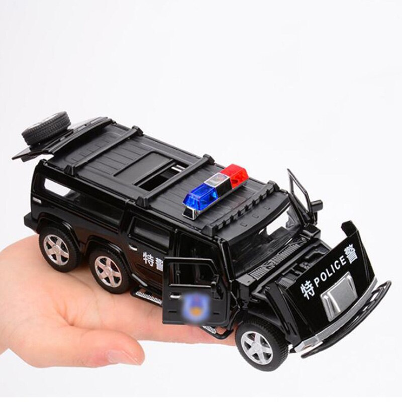 17CM 1:32 Scale Metal Alloy Classic Police Hummer SUV Off Road Auto Car Model Pull back Model Diecast Vehicles Toys F Children 17CM 1:32 Scale Metal Alloy Classic Police Hummer SUV Off Road Auto Car Model Pull back Model Diecast Vehicles Toys F Children