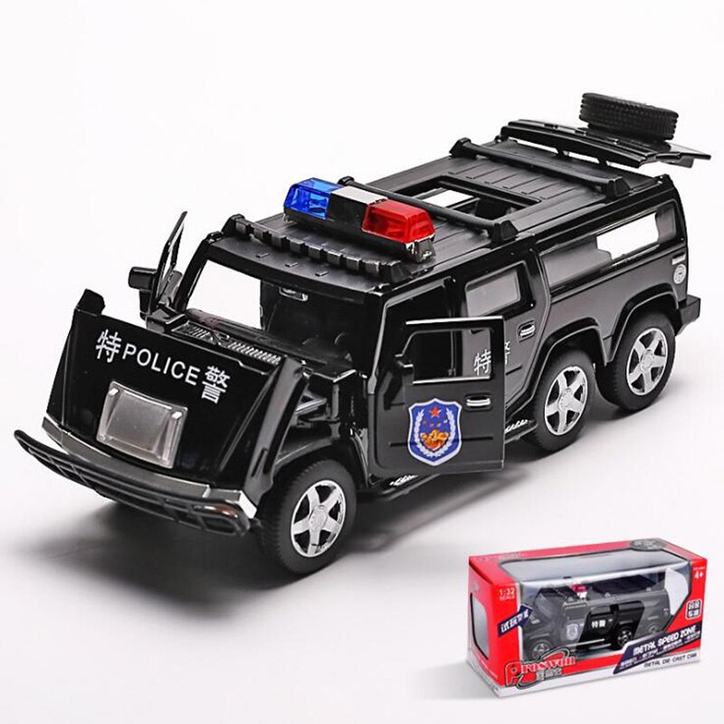 17CM 1:32 Scale Metal Alloy Classic Police Hummer SUV Off Road Auto Car Model Pull back Model Diecast Vehicles Toys F Children 17CM 1:32 Scale Metal Alloy Classic Police Hummer SUV Off Road Auto Car Model Pull back Model Diecast Vehicles Toys F Children
