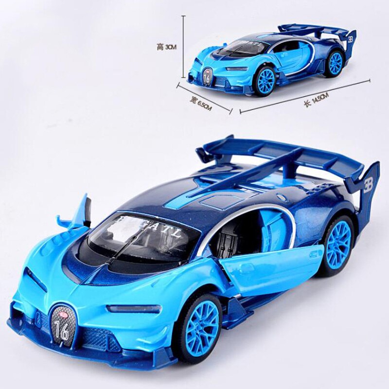 14.5CM 1:32 Scale Metal Alloy Bugatti Veyron GT Auto Car Model Auto Car Model Pull back Model Diecast Vehicles Toys F Children