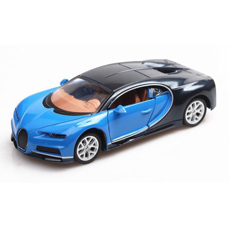 1/36 Scale Toy Car Bugatti Chiron Metal Alloy Sports Car Diecasts Vehicles Model Miniature Toys For Children Kids Collection