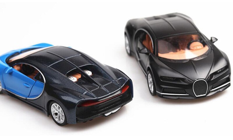 1/36 Scale Toy Car Bugatti Chiron Metal Alloy Sports Car Diecasts Vehicles Model Miniature Toys For Children Kids Collection