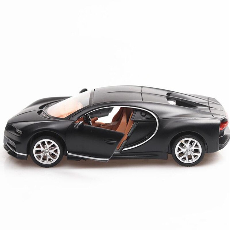 1/36 Scale Toy Car Bugatti Chiron Metal Alloy Sports Car Diecasts Vehicles Model Miniature Toys For Children Kids Collection