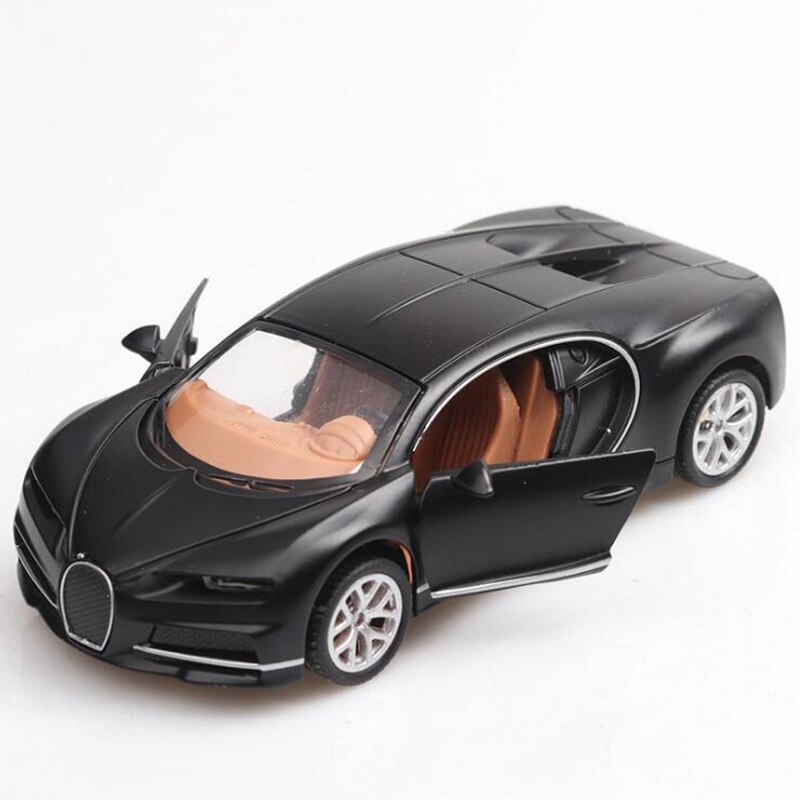 1/36 Scale Toy Car Bugatti Chiron Metal Alloy Sports Car Diecasts Vehicles Model Miniature Toys For Children Kids Collection