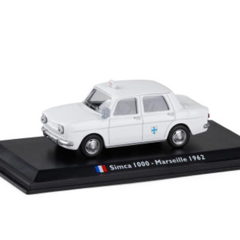 White color 1:43 Scale Metal Alloy Classic SIMCA 1000 Marseille 1962 cab Taxi Car Model Diecast Vehicles Toys Collection White color 1:43 Scale Metal Alloy Classic SIMCA 1000 Marseille 1962 cab Taxi Car Model Diecast Vehicles Toys Collection