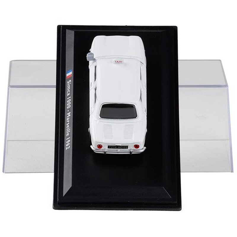 White color 1:43 Scale Metal Alloy Classic SIMCA 1000 Marseille 1962 cab Taxi Car Model Diecast Vehicles Toys Collection White color 1:43 Scale Metal Alloy Classic SIMCA 1000 Marseille 1962 cab Taxi Car Model Diecast Vehicles Toys Collection