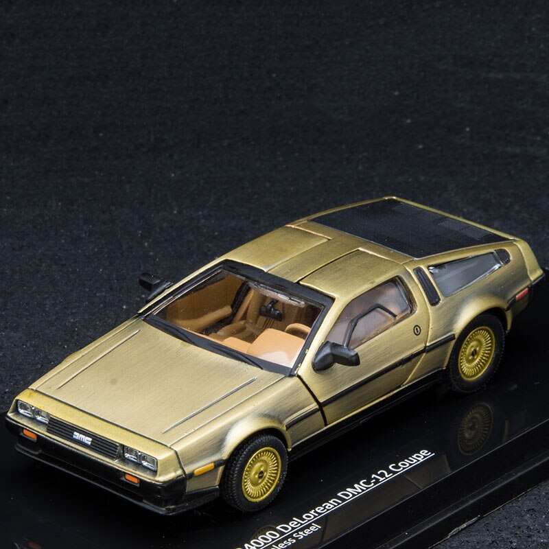 1/43 Scale Metal Alloy Car Diecast Model Time Machine DeLorean DMC-12 Model Toy Back to the Future Collecection 1/43 Scale Metal Alloy Car Diecast Model Time Machine DeLorean DMC-12 Model Toy Back to the Future Collecection