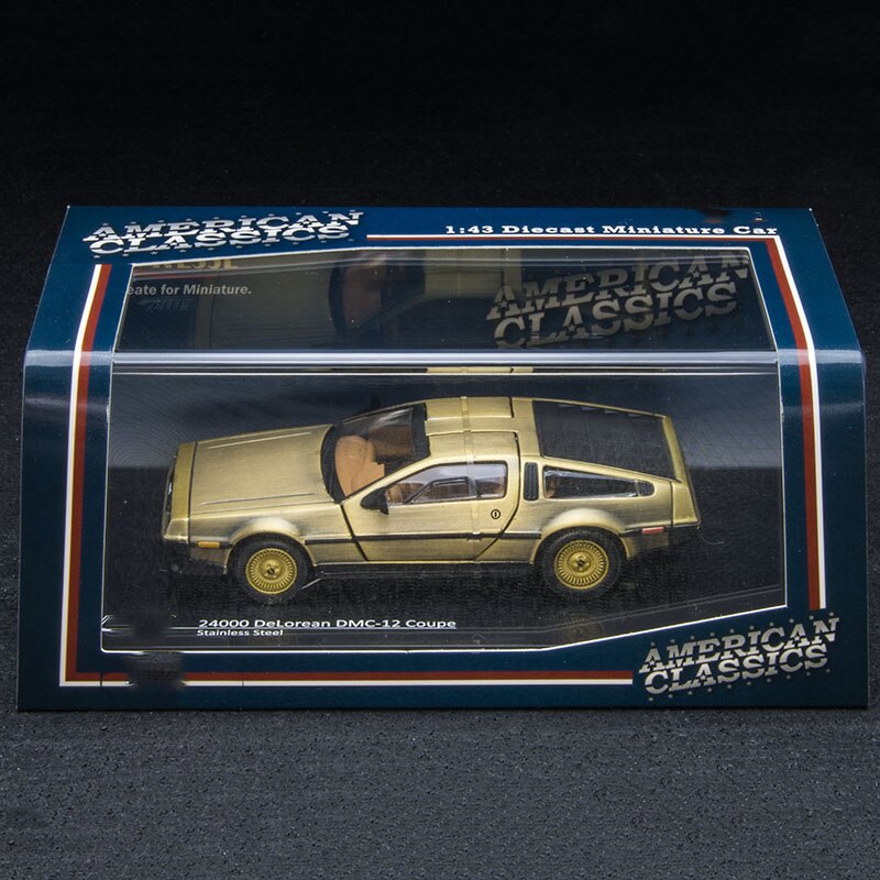 1/43 Scale Metal Alloy Car Diecast Model Time Machine DeLorean DMC-12 Model Toy Back to the Future Collecection 1/43 Scale Metal Alloy Car Diecast Model Time Machine DeLorean DMC-12 Model Toy Back to the Future Collecection