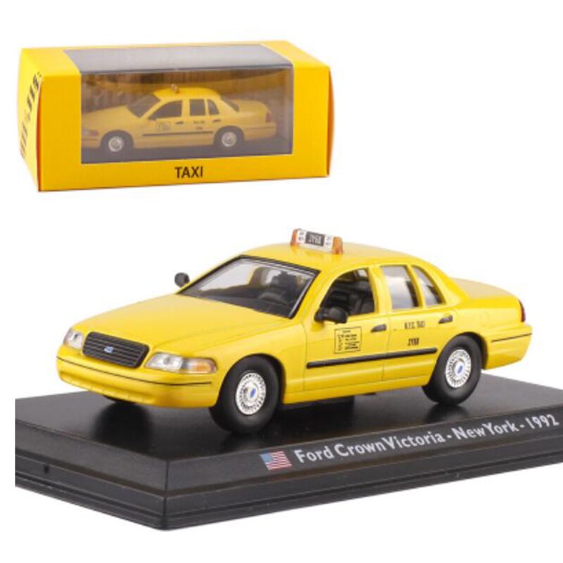 1:43 Scale Metal Alloy Yellow Color Classic NEWYORK 1992 Crown Victoria Taxi Car Model Diecast Vehicles Toys For Collection 1:43 Scale Metal Alloy Yellow Color Classic NEWYORK 1992 Crown Victoria Taxi Car Model Diecast Vehicles Toys For Collection