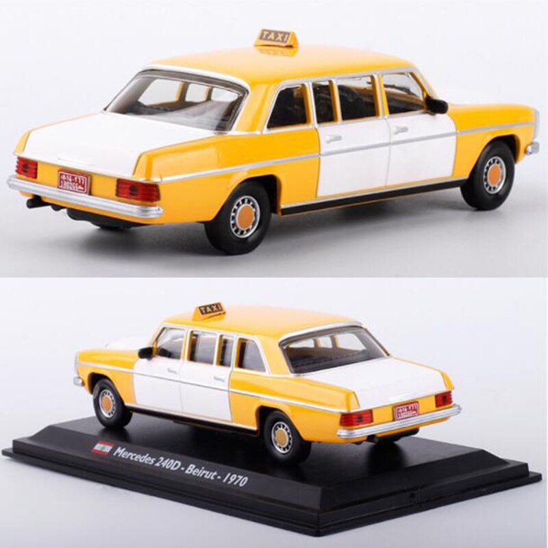 12.6CM 1:43 Scale Metal Alloy Yellow Color Classic Lebanon 240D Beirut 1970 Taxi Car Model Diecast Vehicles Toys F Collection 12.6CM 1:43 Scale Metal Alloy Yellow Color Classic Lebanon 240D Beirut 1970 Taxi Car Model Diecast Vehicles Toys F Collection
