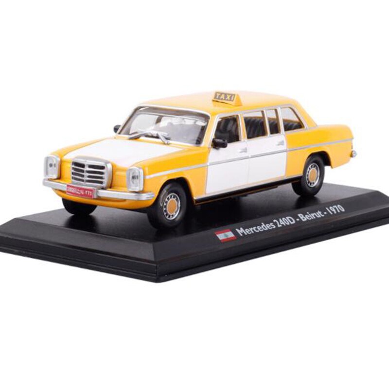 12.6CM 1:43 Scale Metal Alloy Yellow Color Classic Lebanon 240D Beirut 1970 Taxi Car Model Diecast Vehicles Toys F Collection 12.6CM 1:43 Scale Metal Alloy Yellow Color Classic Lebanon 240D Beirut 1970 Taxi Car Model Diecast Vehicles Toys F Collection