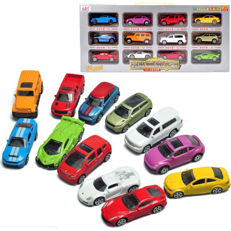 12pcs/set 1:64 Scale Metal Alloy Car Model Diecasts Vehicles Model Toys For Children Kids Gifts 12pcs/set 1:64 Scale Metal Alloy Car Model Diecasts Vehicles Model Toys For Children Kids Gifts